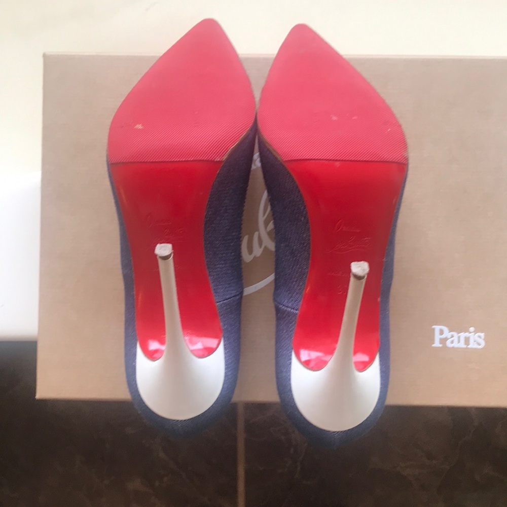 ❌SOLD❌Christian Louboutin So Kate’s Denim 120mm - Picture 2 of 6